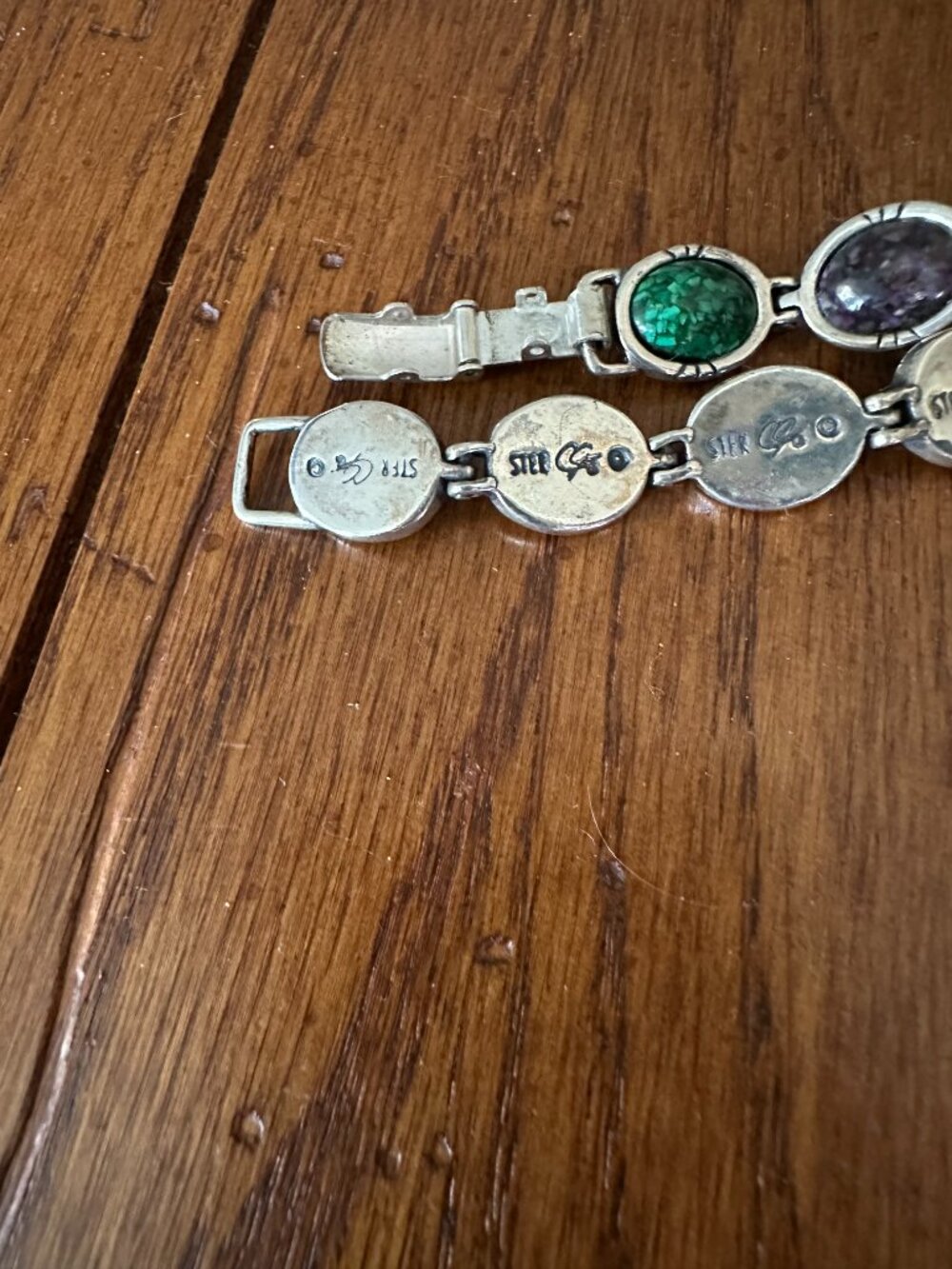 Carolyn Pollack retired Sterling Multi Stone Bracelet - Picture 4 of 5